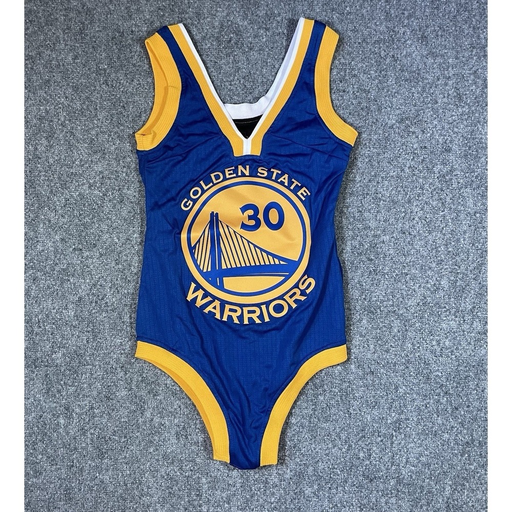 Golden State Warriors Bodysuit Costume Size Small Curry Cheer Dance Uniform
